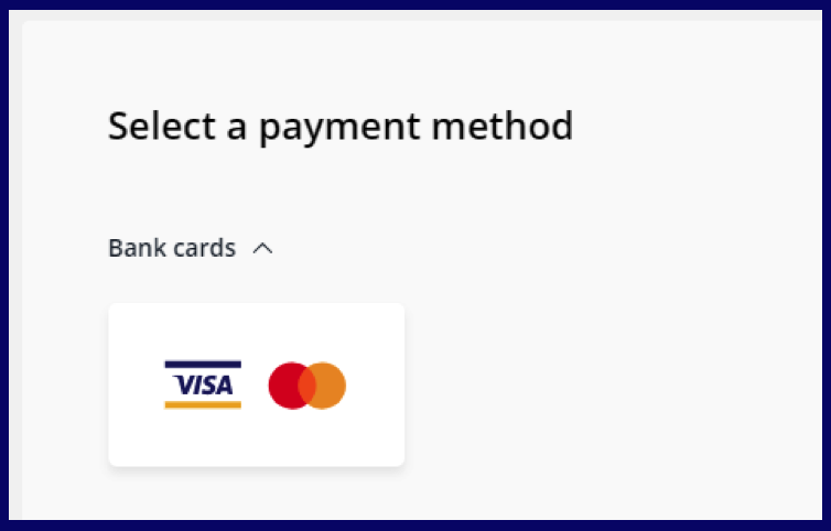 Olymp Trade bank card payment