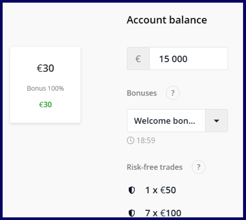 Olymptrade account balande & amount of deposit