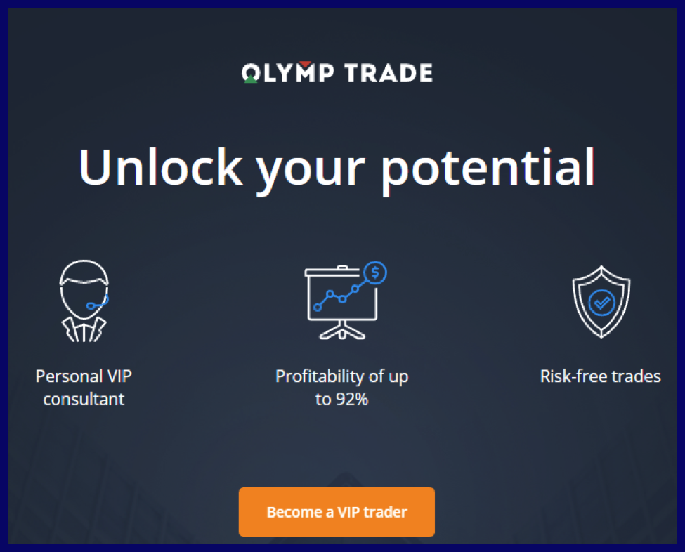 Difference between basic and VIP account on Olymptrade